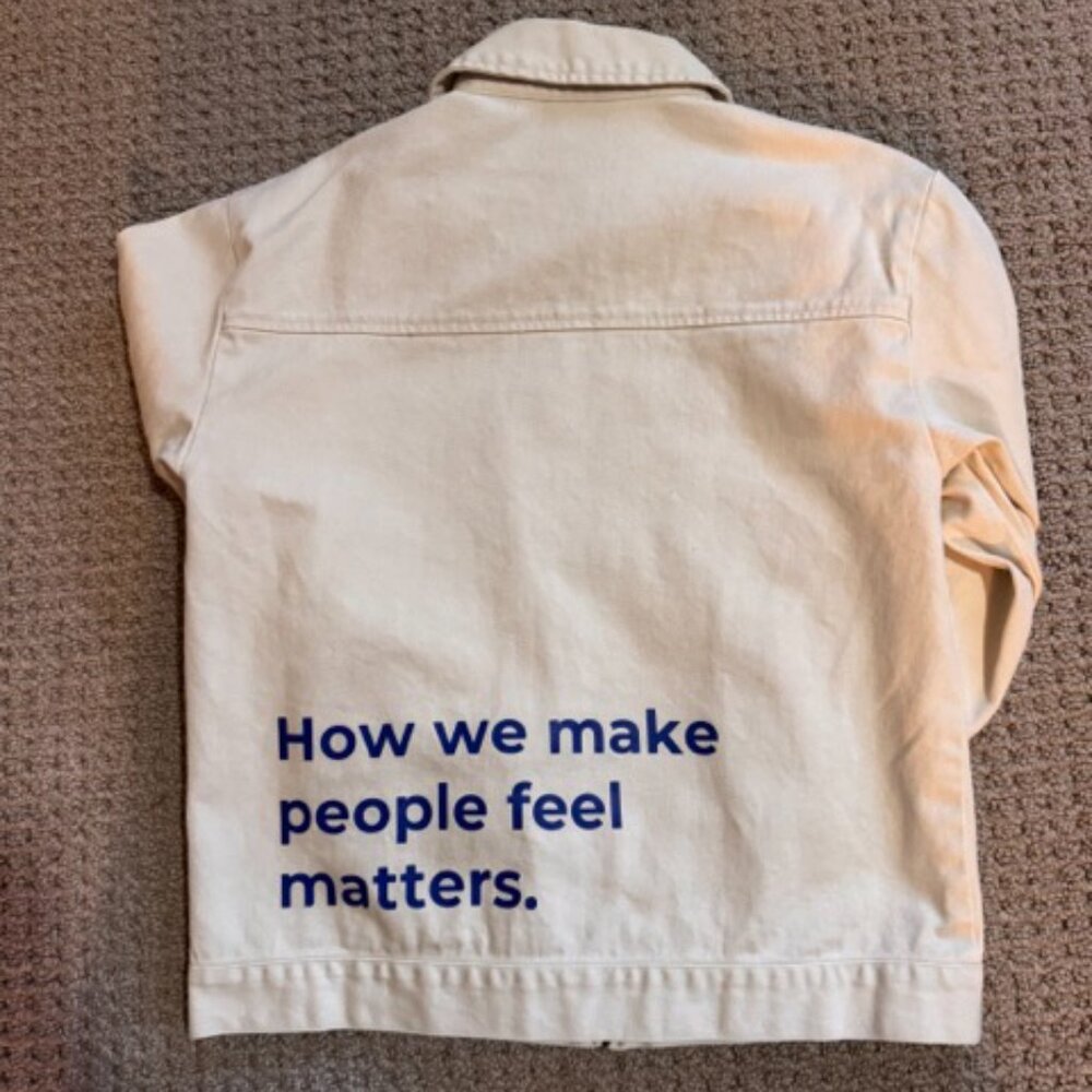 Work Jacket With Graphic Saying - image 4